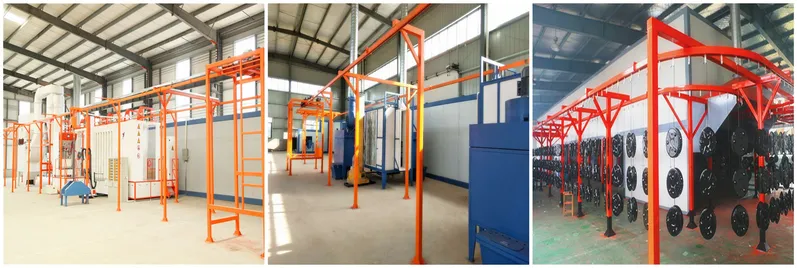 Electrostatic Powder Coating Line Machines for Metal Finishing Process