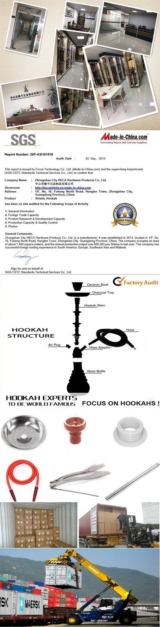 Factory Hookah Accessory Shisha Chicha Pipe Water Pipe Smoking Set