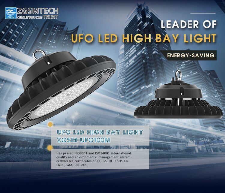 150W 160W UFO LED High Bay Light with Motion Sensor