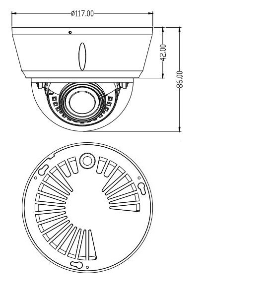 Fsan H. 265 1080P Waterproof Vandal-Proof Security Surveillance Network IP Camera