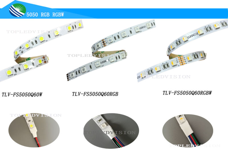 High Bright SMD 5050 LED Light LED Strip 60LEDs/M with TUV Ce
