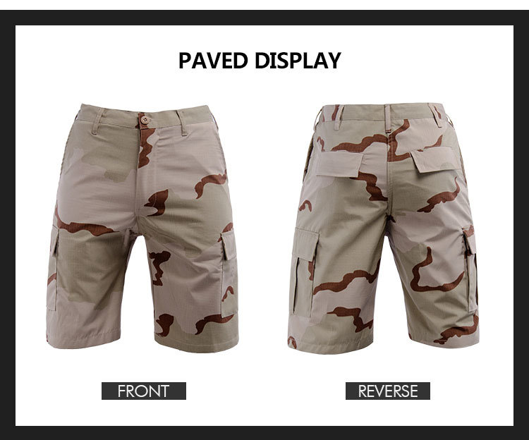 Tri-Color Desert Combat Training Pants Men Short Pant Wholesale