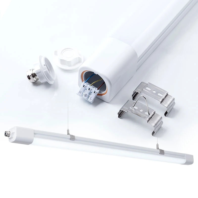 Microwave Sensor 170lm/W 16W 30W 50W Linkable LED Tri-Proof Linear Light