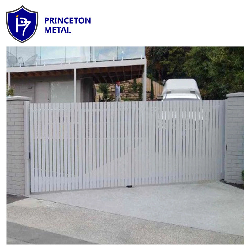 aluminium White Slat Picket Garden Fence and Door
