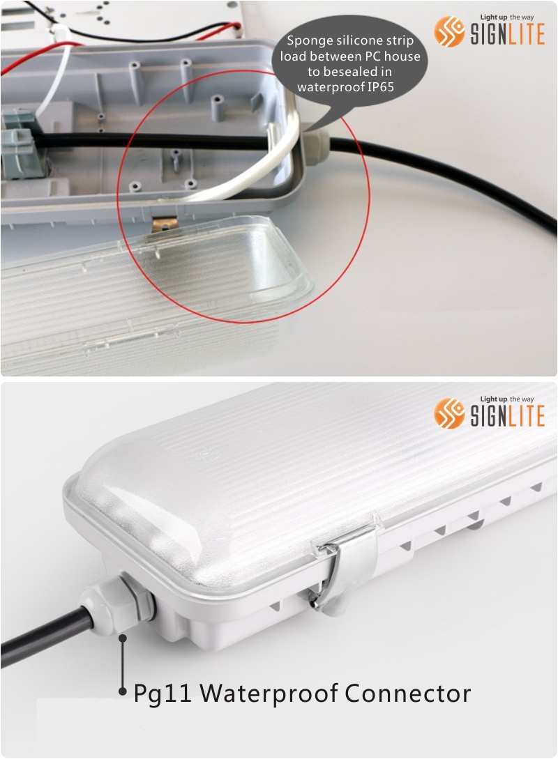 LED Vapor Tight Tri-Proof Linear Light Fixture