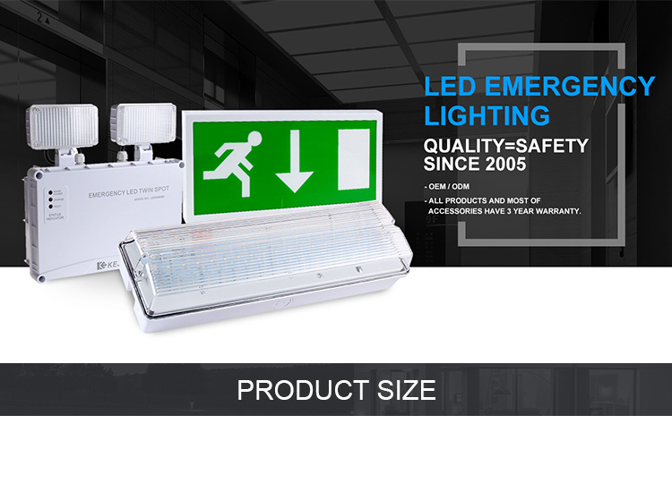 Emergency LED Bulkhead Recessed Emergency Lighting Fitting