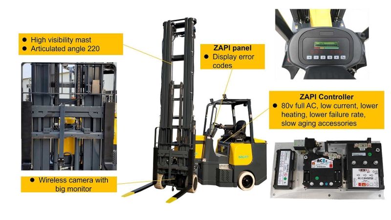 1.5 Ton Electric Forklift Used Fork Lift Material Handling Equipment