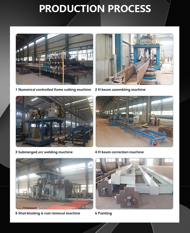 Well Design Steel Structure Factory Building with Crane