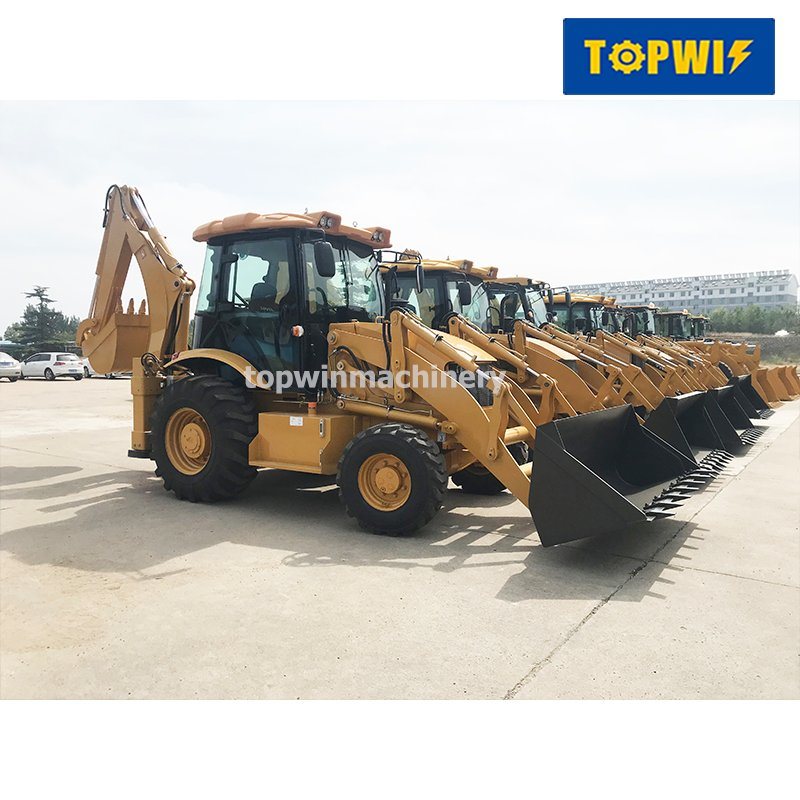 China Factory 4WD Compact Loader Excavator Backhoe Loaders for Sale