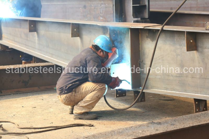 Light Frame Prefab Steel Structure Metal Workshop Building with Modern Design