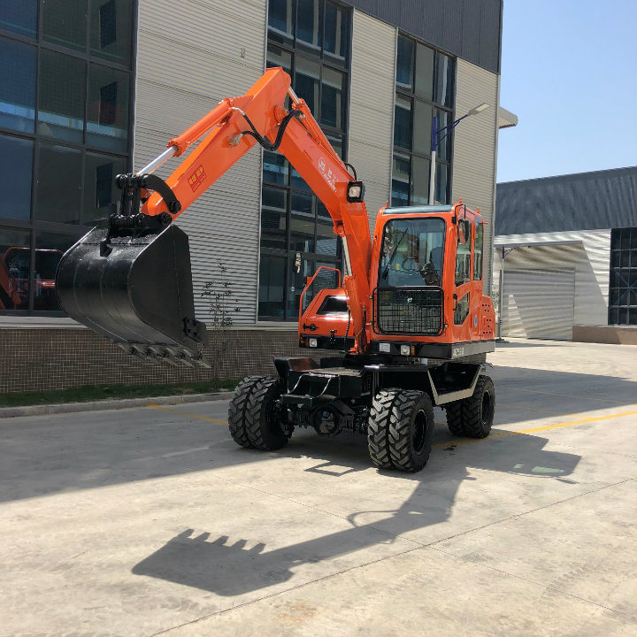 Excavators on Wheels Excavator Digger Hydraulic Backhoe Excavator