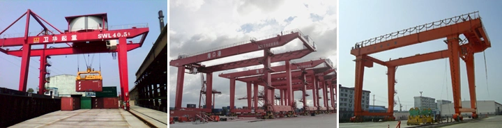 China Rail Mounted Full Span Gantry Crane for Container Lifting