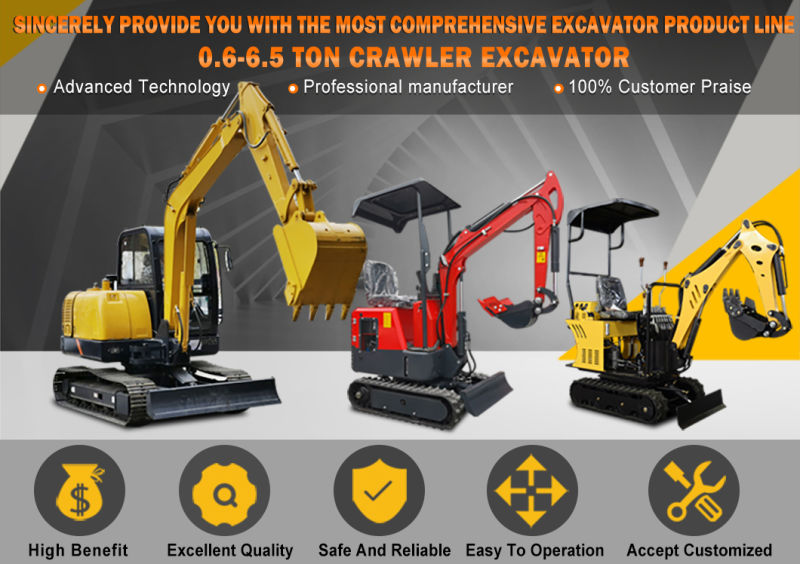 Household Excavator Small Digger Small Hydraulic Crawler Excavator