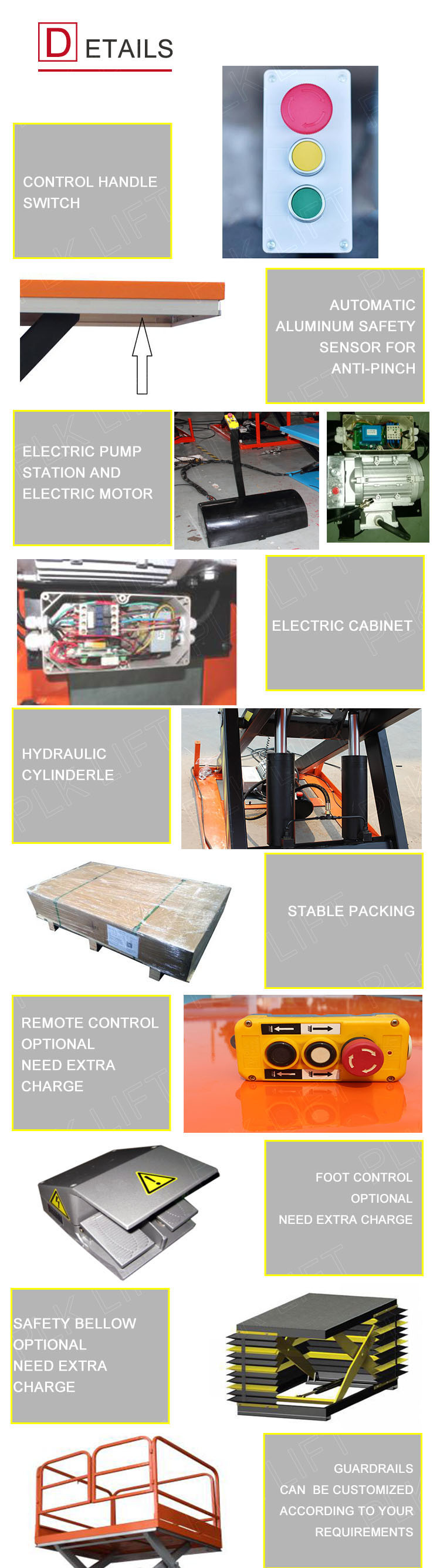 Stationary Scissor Lift Table Low Height Working Platform