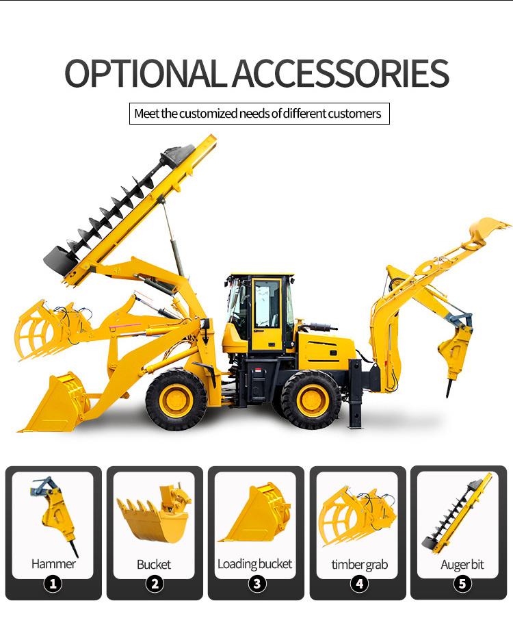 Mini Backhoe Wheel Loader Excavator Loaders for Sales