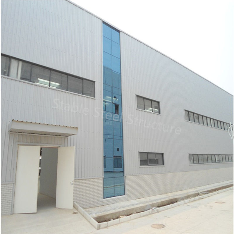 Light Frame Prefab Steel Structure Metal Workshop Building with Modern Design