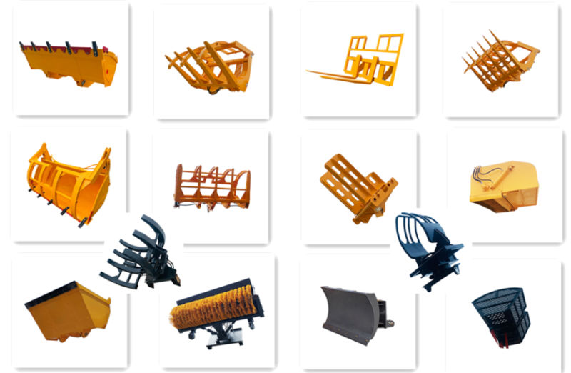 Easy Maintenance Telescopic Arm Wheel Loader Grab Loader