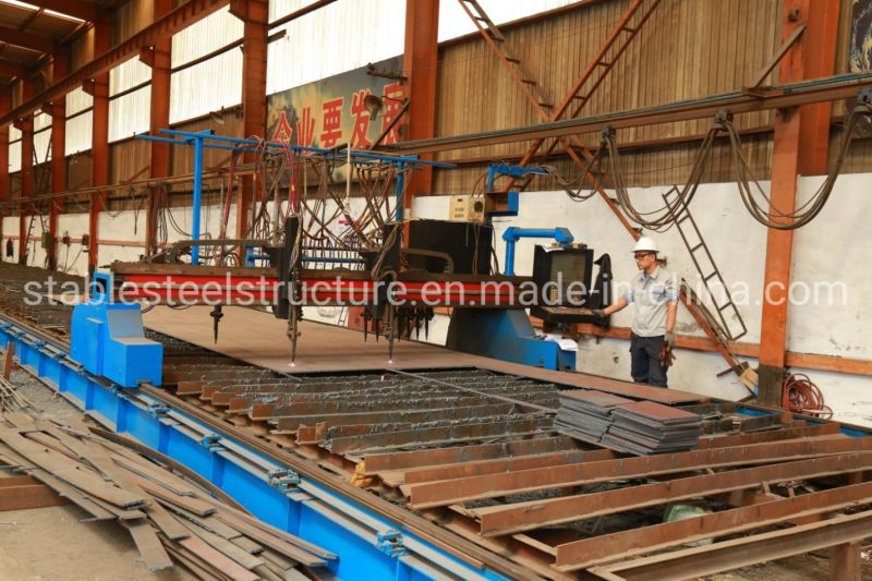 Light Frame Prefab Steel Structure Metal Workshop Building with Modern Design