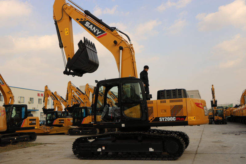 China Construction Heavy Machine Medium-Sized Sany Used Good Condition Excavator Sy200c