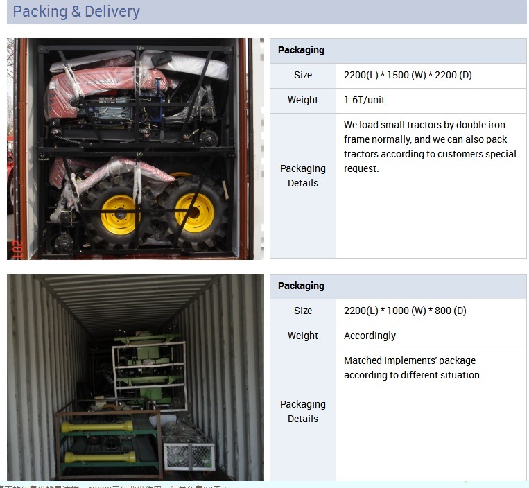 Agricultural Machine /Agricultural Equipment/Agricultural Farm Tractor for Sale