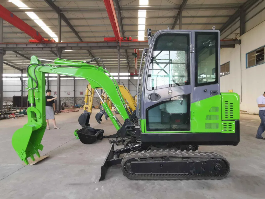 Mini Bagger Excavator Backhoe Long Arm Small Hydraulic Excavator with Air Conditioner