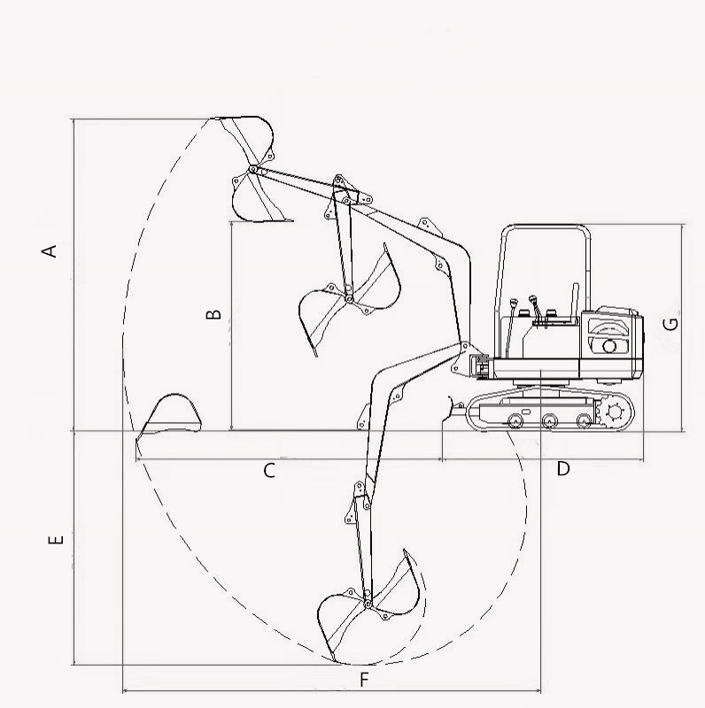 Mini Electric Backhoe Digger Excavator with Comfortable Cabin