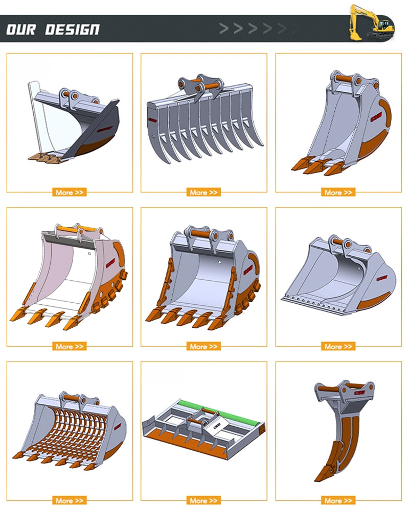 Construction Machinery Hydraulic Braking Ripper Buckets 1-100 Ton Excavator Ripper for Sale