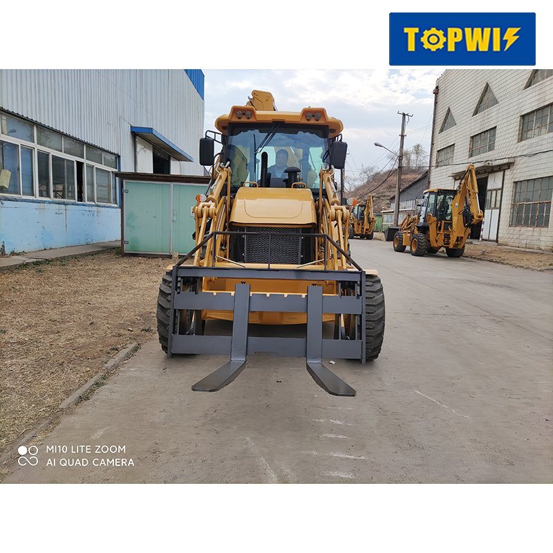 China Factory 4WD Compact Loader Excavator Backhoe Loaders for Sale