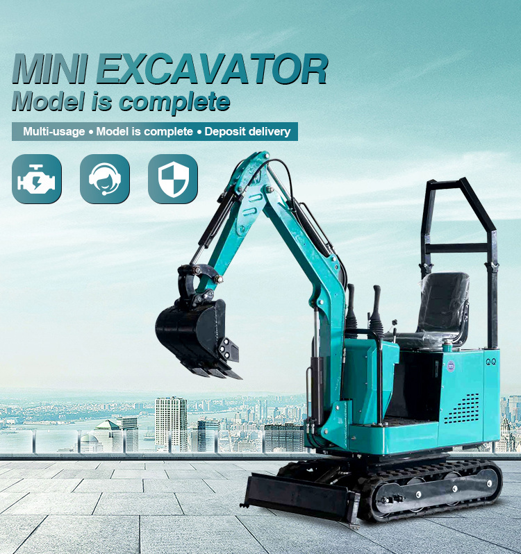 Wholesale China Brand 1 Ton Mini Excavator Hydraulic Mini Digger Excavator