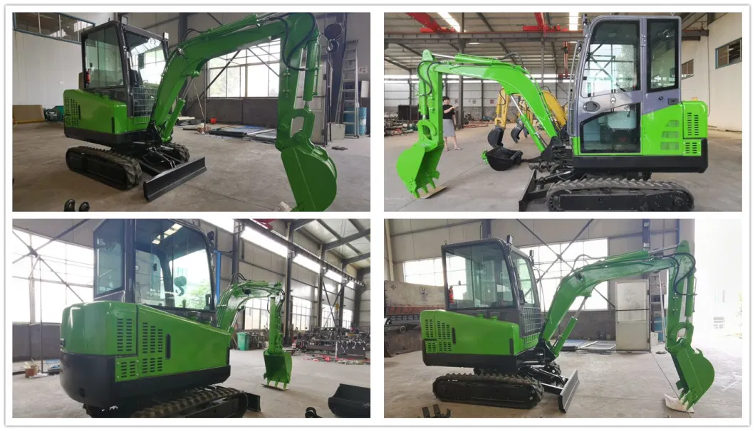 Mini Bagger Excavator Backhoe Long Arm Small Hydraulic Excavator with Air Conditioner