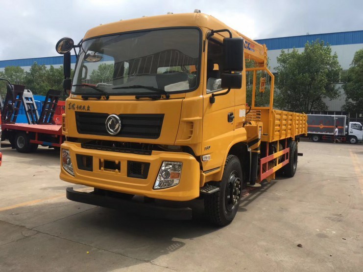Dongfeng New Design 4X2 6.3tons Stright Arm Truck Mounted Crane Mobile Truck with Crane